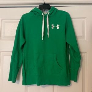 Under Armour. Green sweatshirt. Size small
